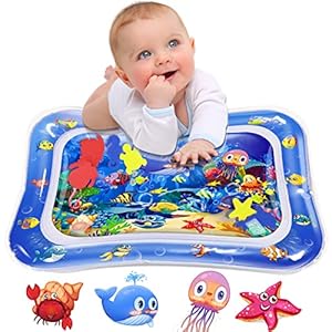 Infinno Inflatable Tummy Time Mat Premium Baby Water Play Mat for Infants and Toddlers Baby Toys for 3 to 24 Months, Strengthen Your Baby’s Muscles, Portable